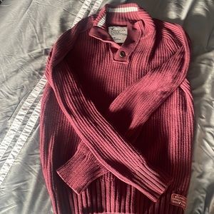 American Eagle Outfitters Maroon Sweater w 3 buttons